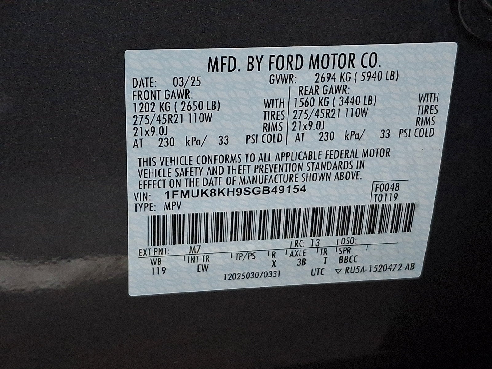 2025 Ford Explorer ST-Line