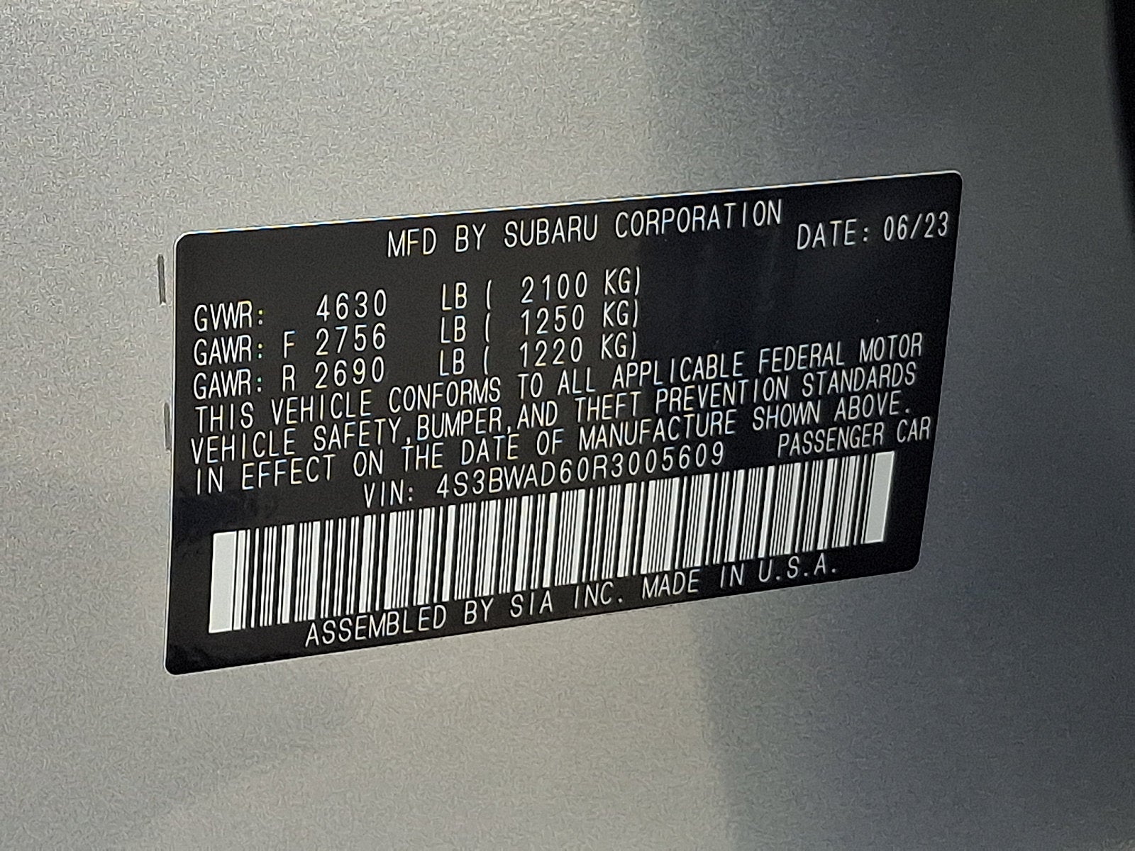 2024 Subaru Legacy Premium