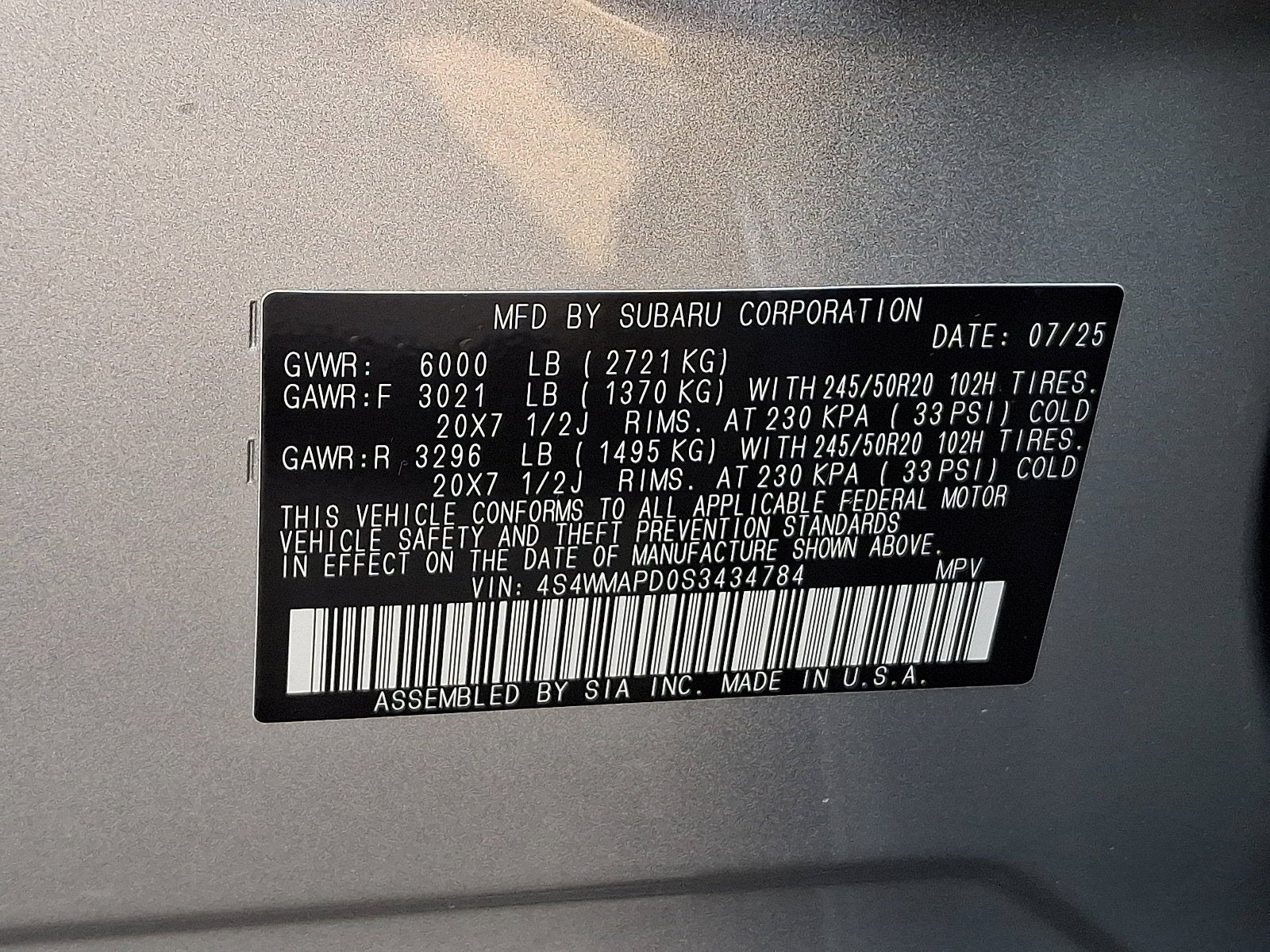 2025 Subaru Ascent Limited