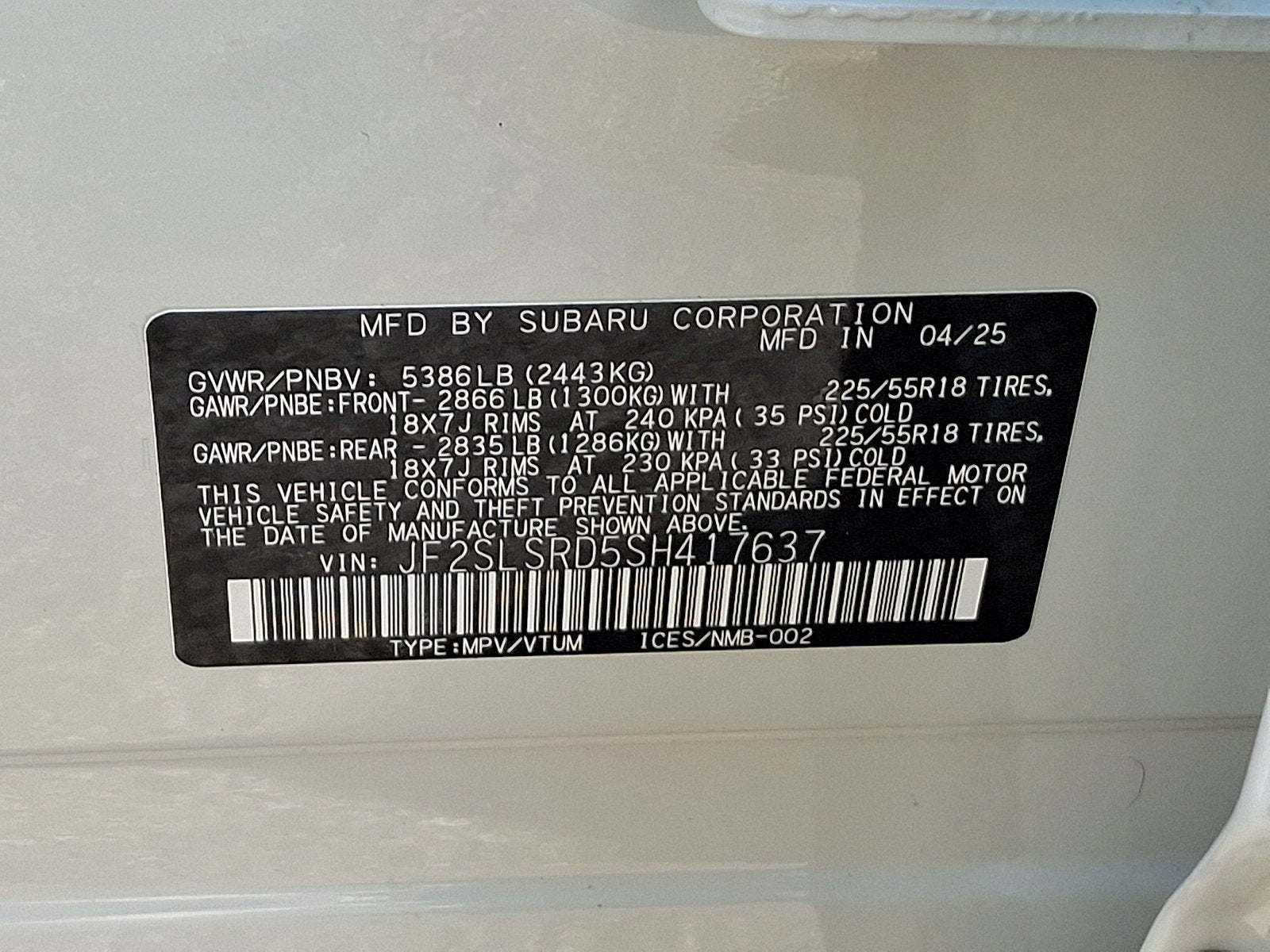 2025 Subaru Forester Limited Hybrid