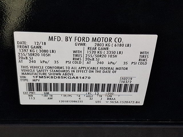 2019 Ford Explorer XLT