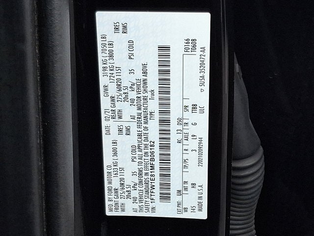 2021 Ford F-150 LARIAT