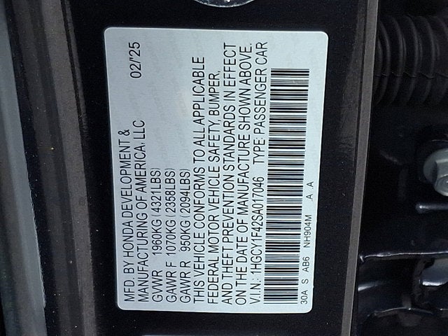 2025 Honda Accord Sedan SE