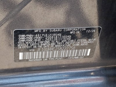 2025 Subaru Impreza RS