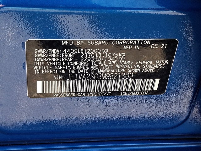 2021 Subaru WRX STI