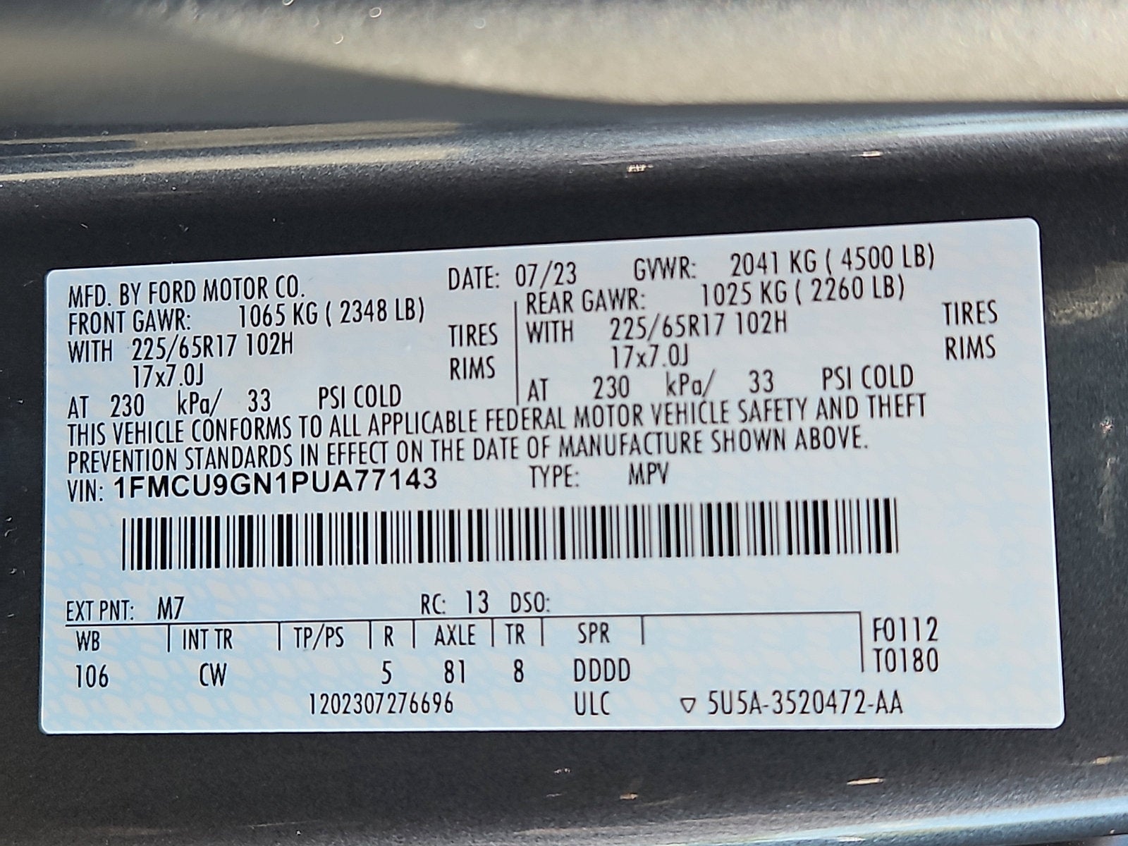 2023 Ford Escape Active