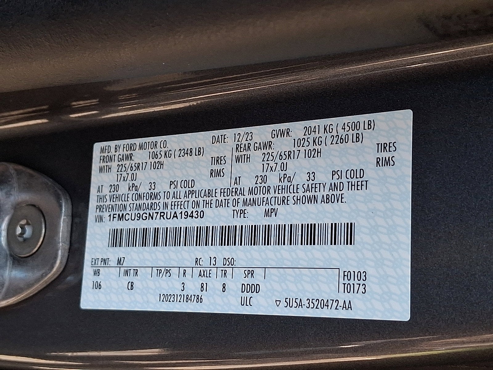 2024 Ford Escape Active