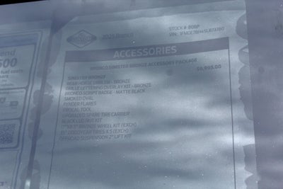 2025 Ford Bronco Sinister Bronze Package