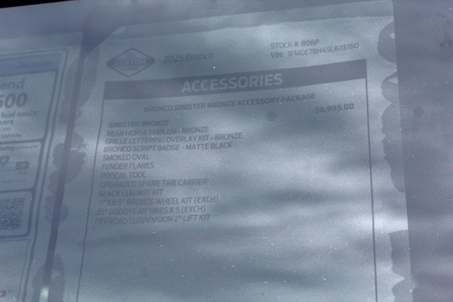 2025 Ford Bronco Sinister Bronze Package