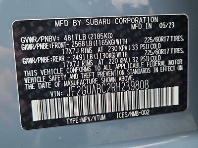 2024 Subaru Crosstrek AWD