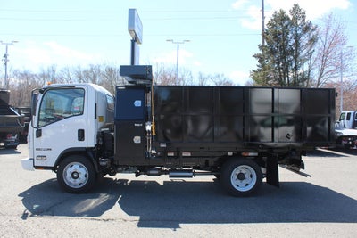 2026 Isuzu Landscape Dump NPR 12 FT Steel Landscape Body with Steel Backpack