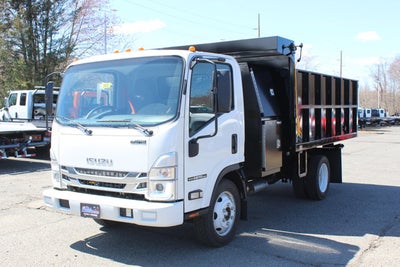 2026 Isuzu Landscape Dump NPR 12 FT Steel Landscape Body with Steel Backpack