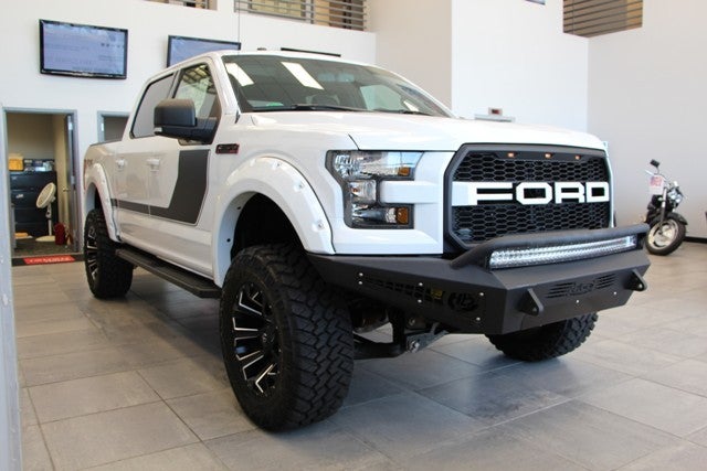 White Custom Lifted F-150 with White Grille at All American Auto Group in Old Bridge NJ