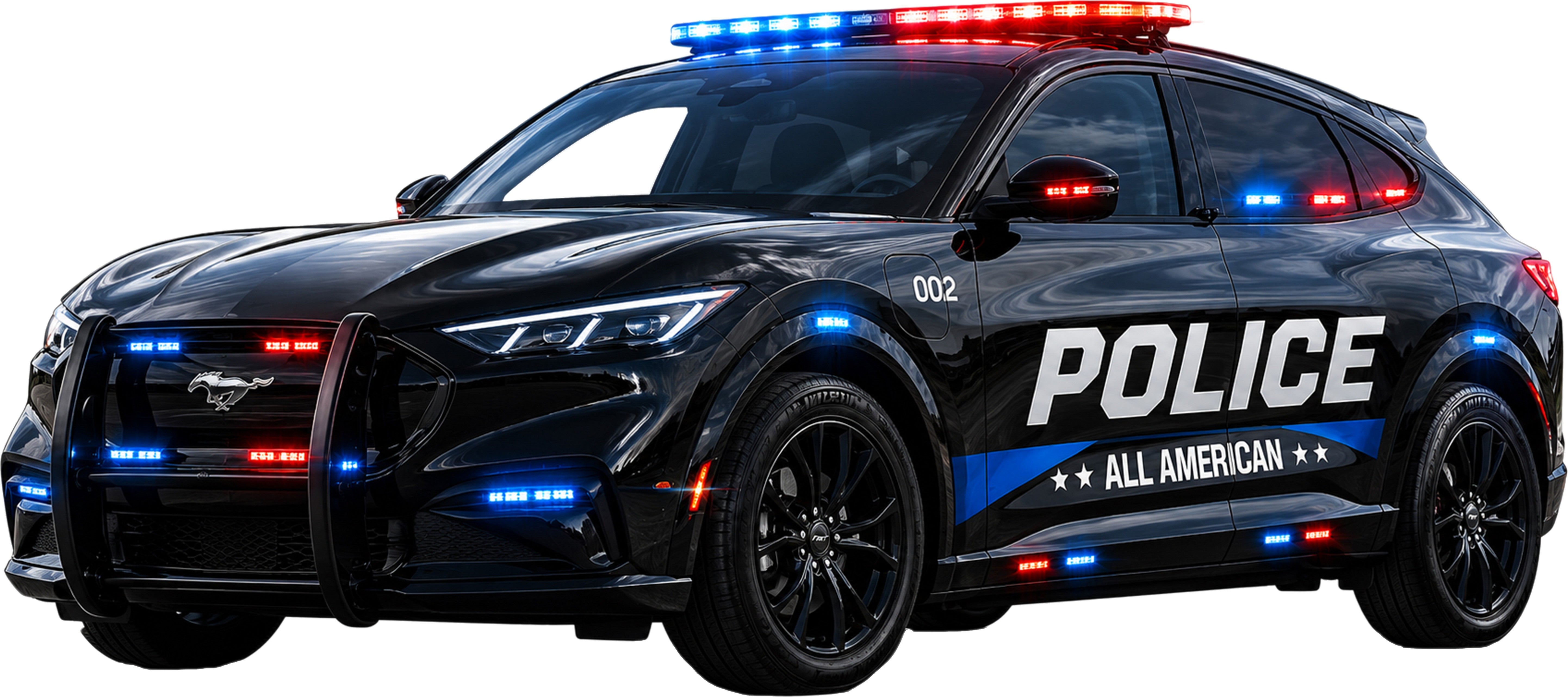 Mach-E Police Giveaway Logo
