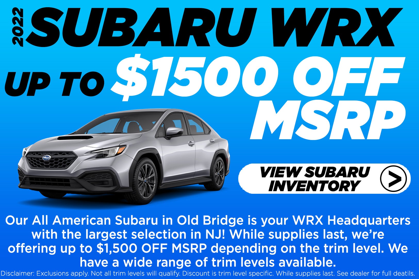 2022 Subaru WRX